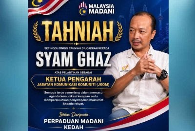 Tangkap layar hantaran Facebook Persatuan Madani Kedah