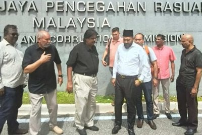 PPNM membuat laporan kepada SPRM di Putrajaya pada Isnin.