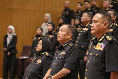 Abd Halim ketika Perhimpunan Bulanan SPRM di Ibu Pejabat SPRM di sini pada Isnin.