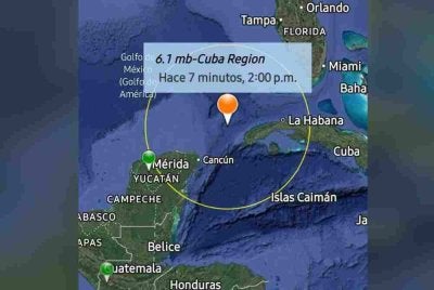 Gempa bumi 6.1 magnitud melanda Cuba, gegaran turut dirasai di Mexico, Florida. Foto: Media sosial
