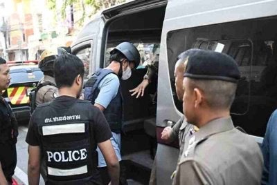 Mereka diusir oleh pihak berkuasa Thailand. Foto AFP
