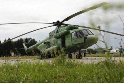 Sebuah helikopter Mi-17 Tentera Pakistan terhempas berhampiran Muzaffarabad pada Rabu. Foto Anadolu Ajansi