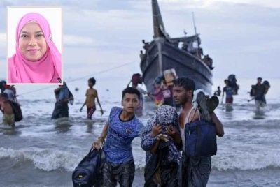 Kerajaan digesa memperketat kawalan sempadan dan perairan negara bagi mengelak kemasukan pelarian baharu secara tidak terkawal. Gambar kecil: Salawati
