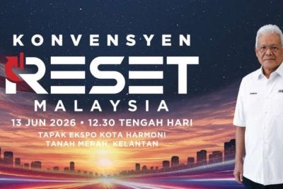 Konvensyen 'Reset' Malaysia bakal berlangsung di Tapak Ekspo Kota Harmoni, Tanah Merah, Kelantan pada Sabtu ini.