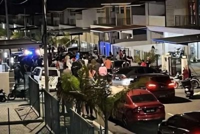 Gambar tular di media sosial berhubung kejadian.