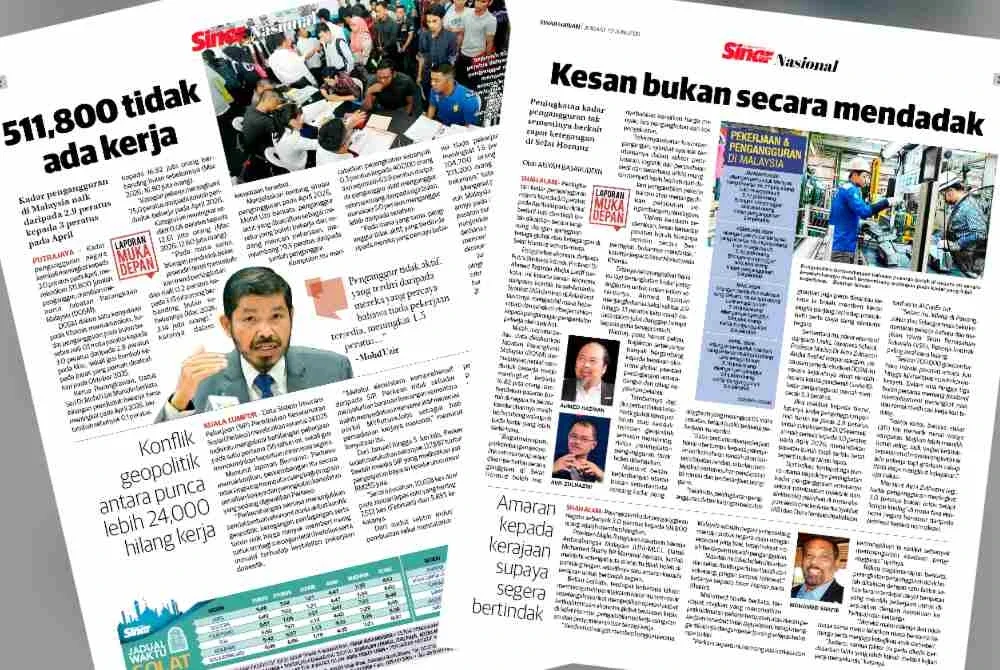 Laporan Sinar Harian pada Jumaat.