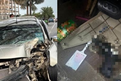 Pemeriksaan lanjut polis ke atas kenderaan dinaiki dua lelaki terbabit menemui satu objek menyerupai pistol.