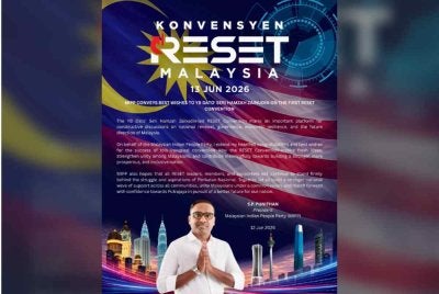 Ucapan Presiden MIPP ini dikongsi di laman Facebook RESET Malaysia pada Jumaat.