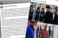 Hantaran Facebook dimuat naik Asyraf tentang peranan warden bekas tentera dengan watak Na Hwa-Jin.
