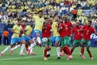 Aksi Brazil dan Qatar berakhir 1-1 untuk kedua-dua pasukan berkongsi satu mata. Foto: Agensi

