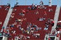 Banyak tempt duduk masih kosong semasa perlawanan pembukaan Kumpulan B antara Qatar dan Switzerland di Stadium San Francisco Bay Area pada Ahad. FOTO: Agensi 