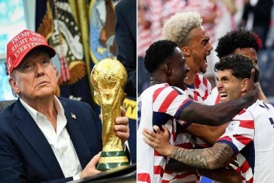 Trump pasang angan-angan Mat Jenin untuk melihat Amerika menjuarai Piala Dunia kali ini. FOTO: Agensi 