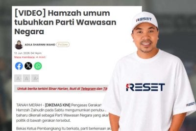 Zulkifli berkata, penubuhan Parti Wawasan Negara merupakan satu langkah penting dalam memastikan perjuangan melalui gerakan 'Reset'.