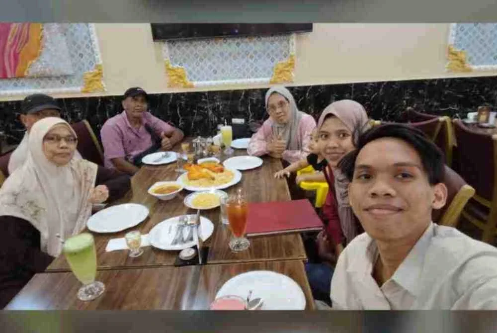 Gambar kenangan Allahyarham A Halim yang dikirimkan kepada Mazura sebelum nahas berlaku.