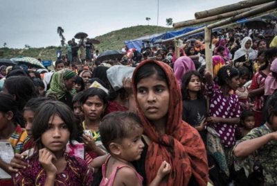 Selama beberapa dekad, etnik minoriti itu berdepan diskriminasi dan penganiayaan di Myanmar. Foto Agensi