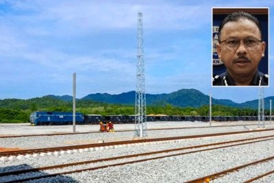 Mohd Yusoff (gambar kecil) memberitahu, polis Kelantan menumpaskan sindiket yang dipercayai aktif mencuri kabel projek ECRL sejak Februari lalu selepas menahan dua lelaki, sekali gus menyelesaikan empat kes kecurian yang menyebabkan kerugian keseluruhan RM200,000. Foto: UPKN