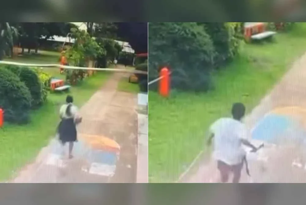 Rakaman insiden itu turut menjadi tular di media sosial. Foto Agensi
