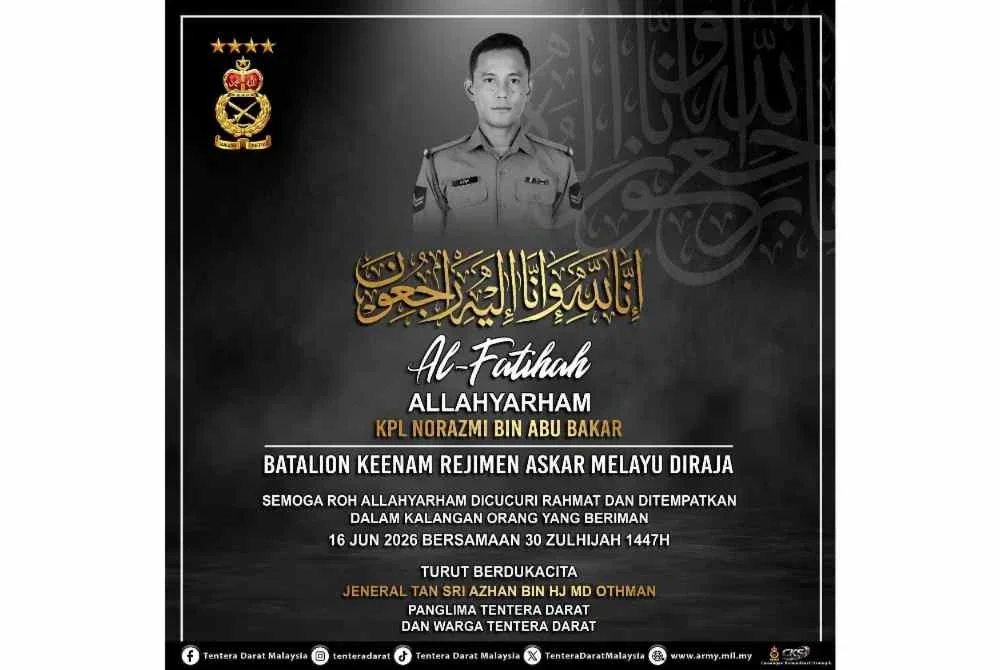Allahyarham Koperal Norazmi Abu Bakar.