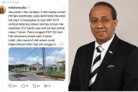 Luahan kekecewaan seorang pembeli menerusi media sosial mengenak projek perumahan berkenaan didakwa sudah tersenarai sebagai 'projek sakit' selama lebih empat tahun. - Gambar kecil (Mohammad Fakhruddin)