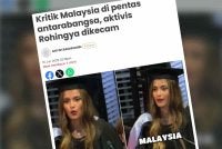 Laporan Sinar Harian mengenai ucapan aktivis Rohingya, Noor Azizah yang menyentuh tentang nasib pelarian etnik itu di Malaysia ketika menerima anugerah 'Marie Claire Women of the Year' bagi kategori 'Voice of Now' 2025 di Australia. 