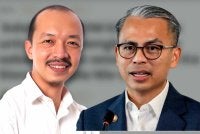 Syam Ghaz (kiri) dan Fahmi