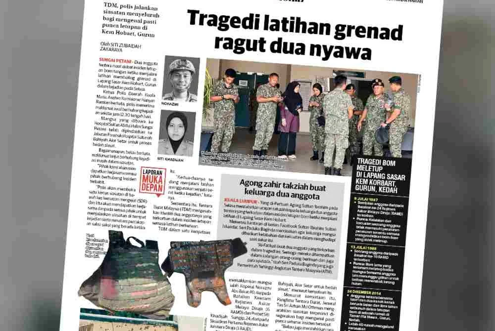 Laporan Sinar Harian pada Rabu.