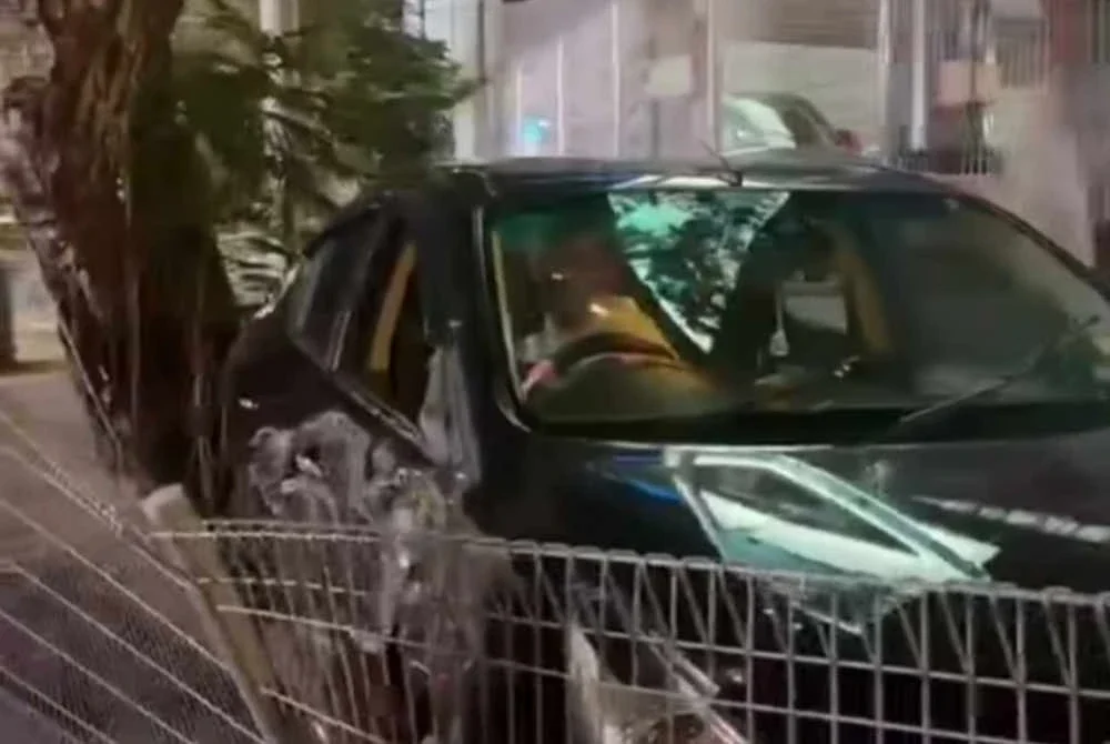Tangkap layar video tular memaparkan kejadian di ibu kota pada Selasa.