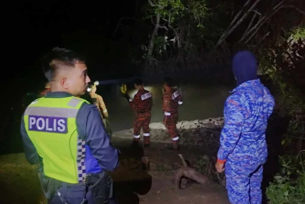 Seorang kanak-kanak lelaki berusia lapan tahun dikhuatiri lemas selepas dilaporkan hilang di Sungai Ganggarak Permai, Labuan pada Rabu. Foto APM Labuan