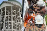 Lokasi seorang lelaki maut selepas dipercayai tersedut ke dalam tangki air ketika melakukan kerja-kerja penyelenggaraan di sebuah kolam menara di Bandar Saujana Perdana pada Selasa.