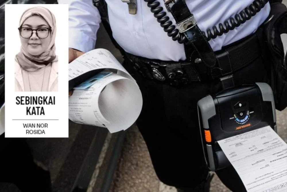 Bayar saman bukan masalahnya tetapi yang menjadi persoalan ialah mentaliti di sebalik tindakan itu. Foto: Bernama 
