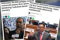 Laporan Sinar Harian berkaitan isu sistem kemasukan ke universiti awam. 