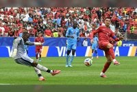 Ronaldo bermain penuh 90 minit ketika menentang Congo, namun hanya melepaskan tiga percubaan dan tiada satu pun tepat ke sasaran. Foto Agensi