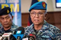 Muhamad Norazlan mengadakan sidang media sempena Hari Ulang Tahun Tentera Udara Diraja Malaysia Ke-68 pada Khamis. Foto Bernama