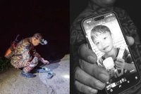 Mayat Putra Faris Suhaimi ditemukan terapung kira-kira 50 meter dari lokasi selipar dipercayai miliknya dijumpai. Foto Bernama 