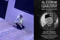 Allahyarham dilaporkan rebah ketika menunaikan solat berjemaah sebelum disahkan meninggal dunia di lokasi kejadian.
