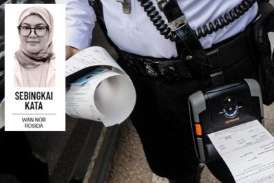 Bayar saman bukan masalahnya tetapi yang menjadi persoalan ialah mentaliti di sebalik tindakan itu. Foto: Bernama 