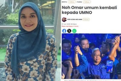 Nurul Syazwani berkata, keputusan bapanya untuk kembali kepada UMNO adalah hak peribadi yang wajar dihormati.