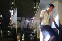 Lelaki terbabit mendakwa dia hanya berehat dan mengambil angin malam di atas bumbung. 