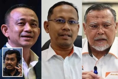 Dari kiri: Maszlee, Suhaizan dan Aminolhuda disebut-sebut bakal diangkat sebagai calon Menteri Besar Johor. Gambar kecil: Mazlan 