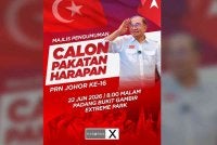 Anwar akan menghadiri majlis pengumuman calon bagi Pilihan Raya Negeri (PRN) Johor ke-16 di Bukit Gambir, Tangkak, esok. Foto Facebook Anwar Ibrahim 