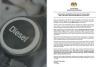 Kenyataan rasmi dikeluarkan pada Ahad