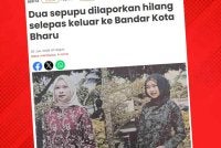 Kedua-dua remaja berkenaan berjaya diselamatkan polis selepas dilaporkan hilang sejak Khamis lepas.