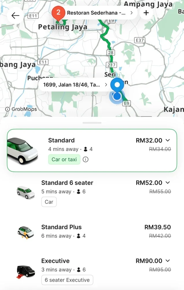 Group Ride turut menawarkan diskaun perjalanan kepada pelanggan