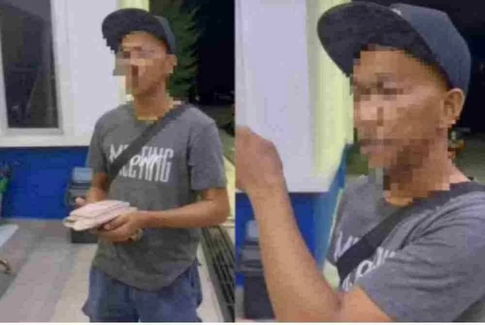 Tangkap layar rakaman video tular memaparkan kes berkenaan.