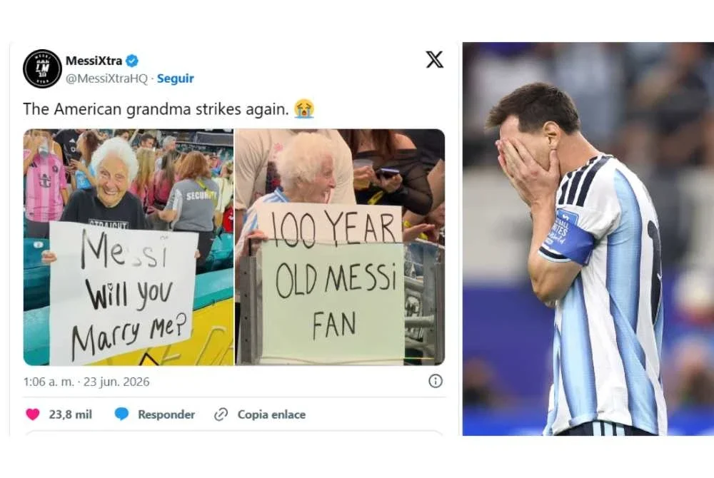 Siapa gerangan nenek 100 tahun yang ajak Messi kahwin?