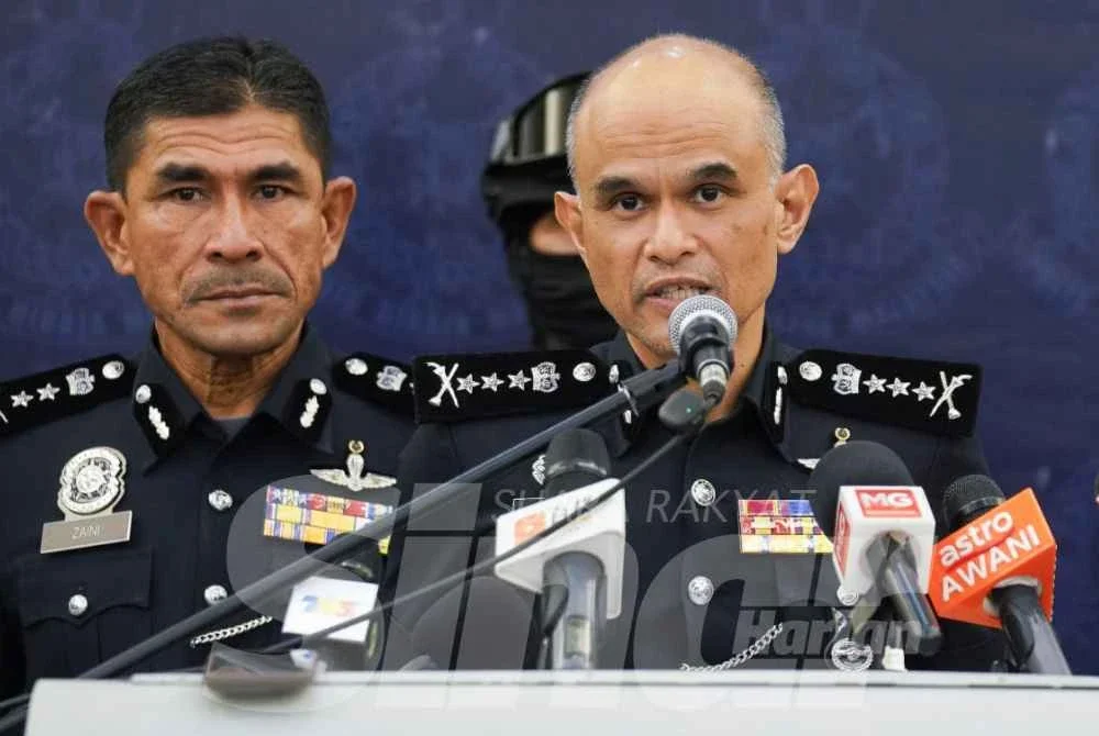 Shazeli pada sidang media di Ibu Pejabat Polis Kontinjen Selangor pada Rabu. Foto Sinar Harian - ROSLI TALIB
