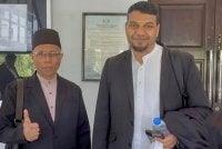 Rosmin (kiri) dan Muhammad Rafique