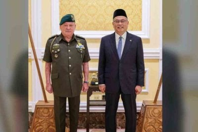 Sultan Ibrahim berkenan menerima menghadap Tun Wan Ahmad Farid di Istana Negara. Foto Facebook Sultan Ibrahim Sultan Iskandar

