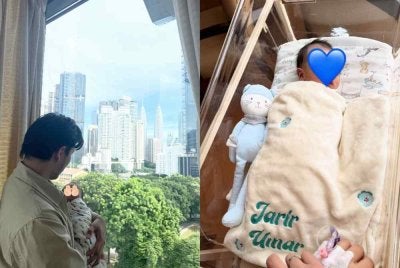 Amira selamat bersalin pada 6.20 petang Selasa di sebuah hospital di ibu negara.