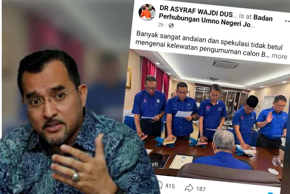 Asyraf Wajdi jawab spekulasi kelewatan pengumuman calon BN Asyraf Wajdi jawab spekulasi kelewatan pengumuman calon BN